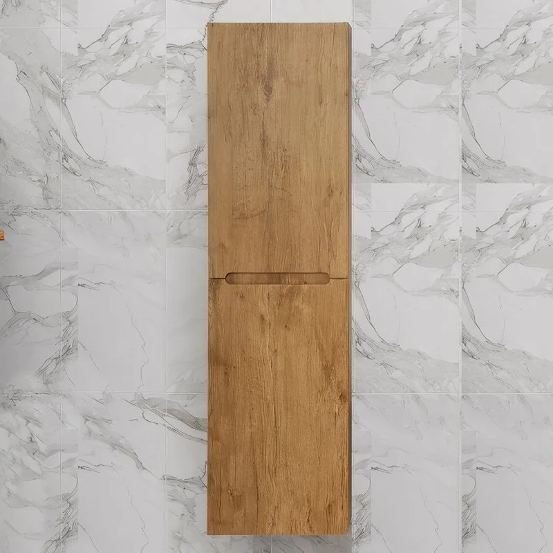 Шкаф-пенал для ванной BelBagno Etna 40 L rovere  nature Sancos — официальный сайт
