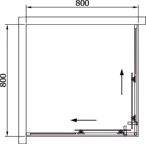Душевой уголок Black&White Stellar Wind S102 800х800 Sancos — официальный сайт