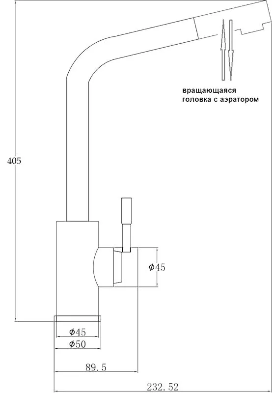 Смеситель для кухни Steel Hammer Inox SH 5161 INOX Sancos — официальный сайт