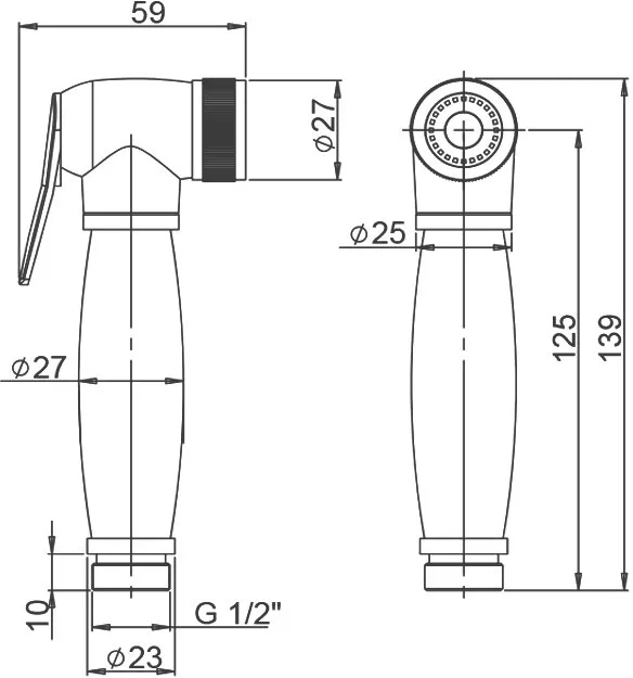 Гигиенический душ Paini 53CR174KIT-shower Sancos — официальный сайт
