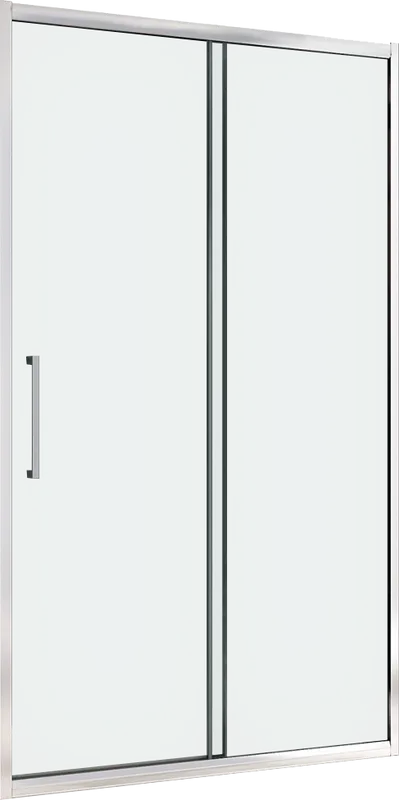 Душевая дверь в нишу Abber Schwarzer Diamant AG30110H 110 см, профиль хром, стекло прозрачное Sancos — официальный сайт