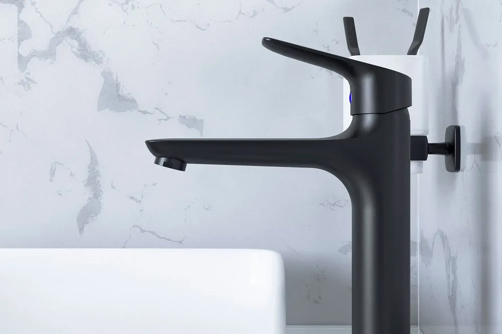Смеситель для раковины Damixa Jupiter 770250301 черный Sancos — официальный сайт