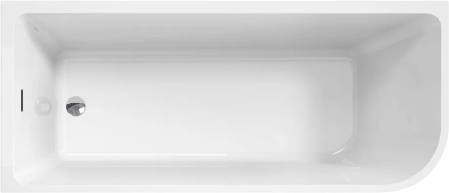 Акриловая ванна BelBagno BB712-1500-730-L 150x75 см, левая, пристенная, белая, асимметричная Sancos — официальный сайт