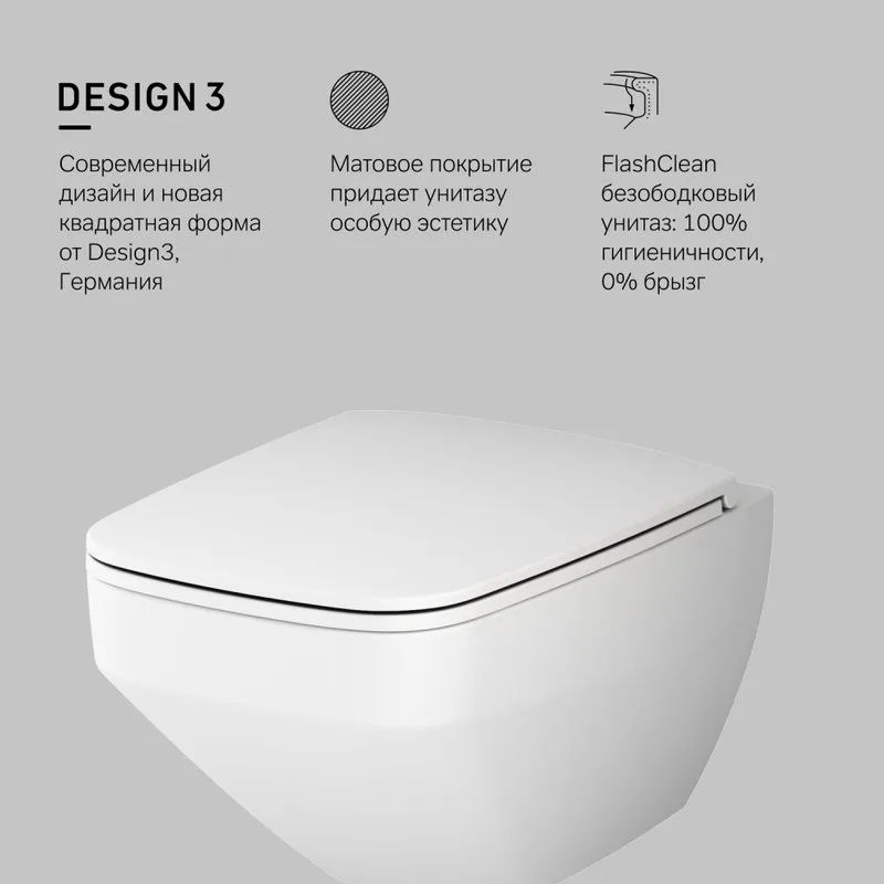 Унитаз подвесной AM.PM Inspire V2.0 FlashClean Sancos — официальный сайт