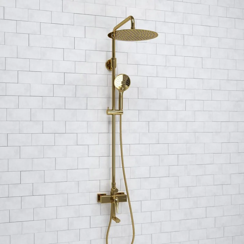 Душевая стойка Wasserkraft Sauer A171.263.207.PG, золото Sancos — официальный сайт