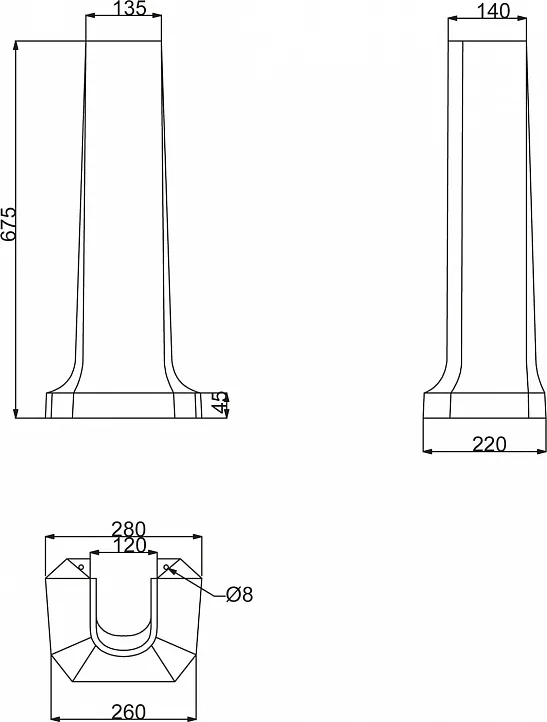Пьедестал для раковины BelBagno Trevi BB135P Sancos — официальный сайт