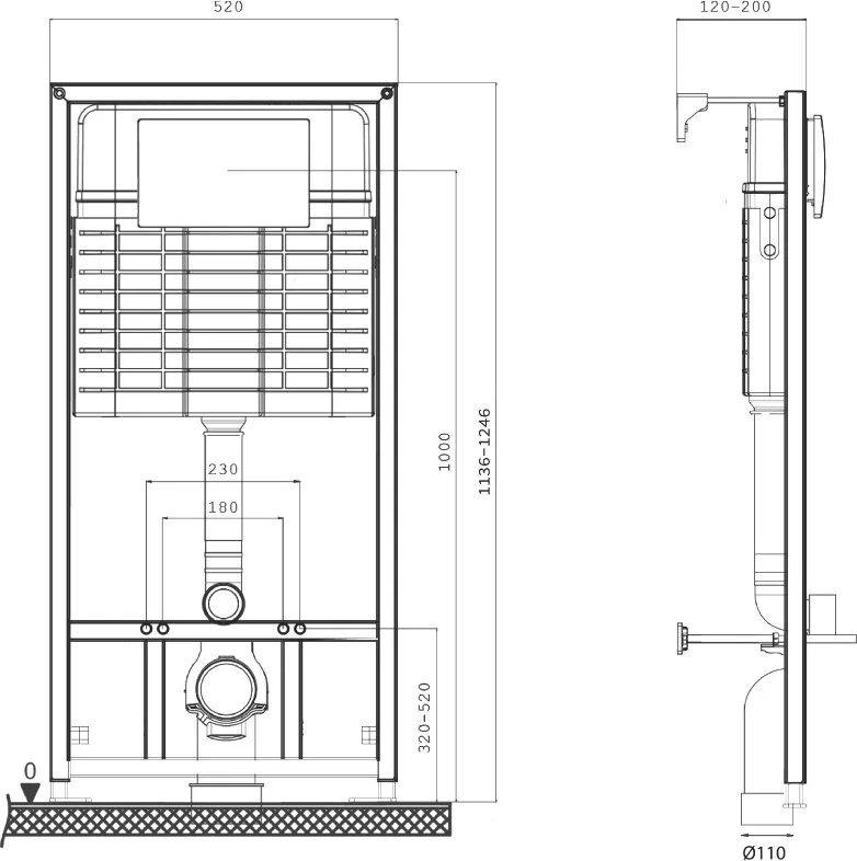 Система инсталляции для унитазов BETTOSERB Sava Fix Slim 40006456 Sancos — официальный сайт