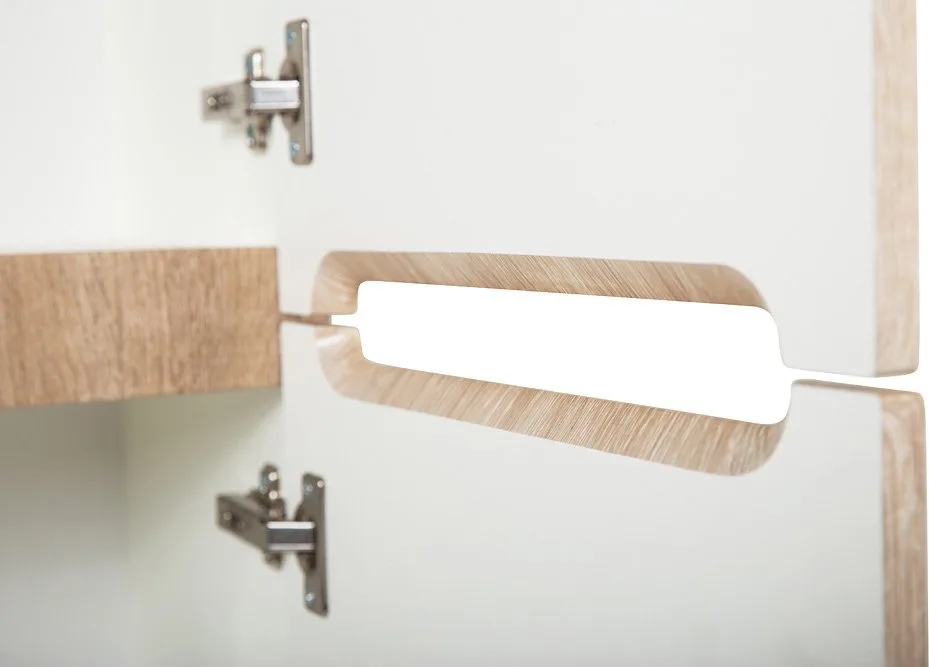Шкаф-пенал для ванной BelBagno Etna 40 R rovere bianco Sancos — официальный сайт