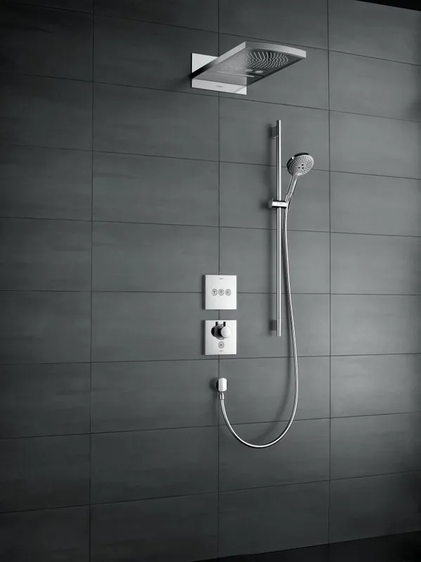 Термостатический смеситель встраиваемый Hansgrohe ShowerSelect Highfow 15761000, для душа, хром Sancos — официальный сайт