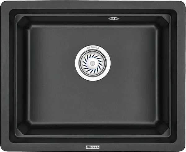 Мойка кухонная Granula Kitchen Space 5501U, черный Sancos — Оригинал