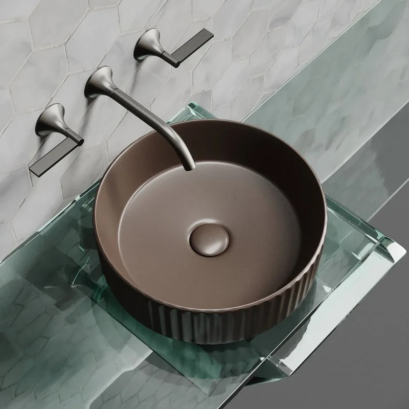 Накладная раковина Ceramicanova Element CN6057MDB темно-коричневый матовая Sancos — официальный сайт