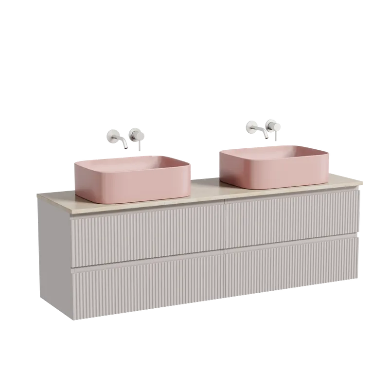Тумба с раковиной Sancos Snob R 160 doha soft, столешница бежевая TT160A2, раковина CN6052MP Sancos — официальный сайт