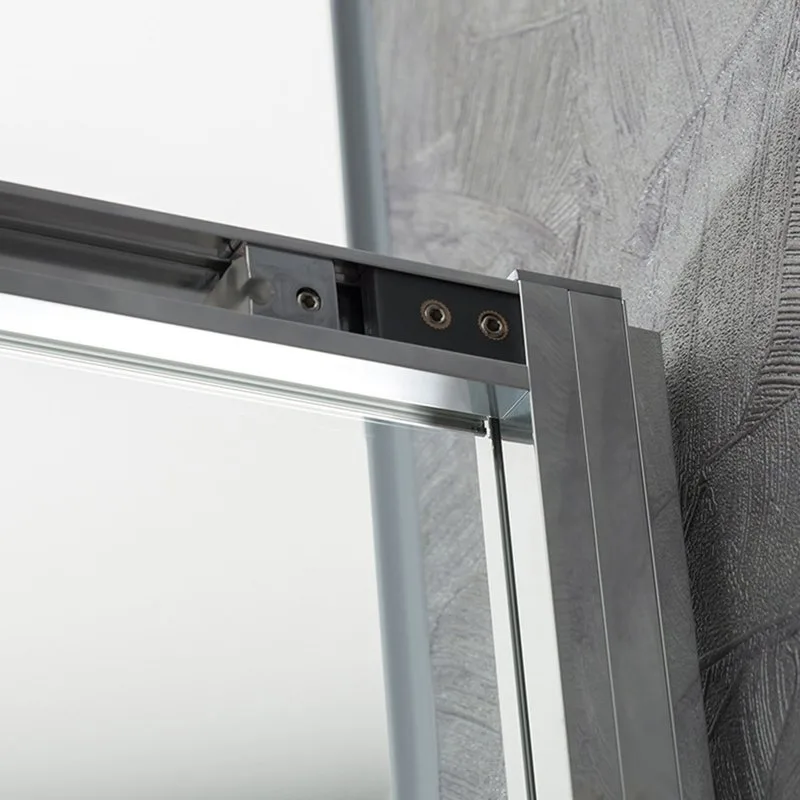 Душевая дверь в нишу Vincea Slim-U VDS-2SU110CL 110 см, профиль хром, стекло прозрачное Sancos — официальный сайт