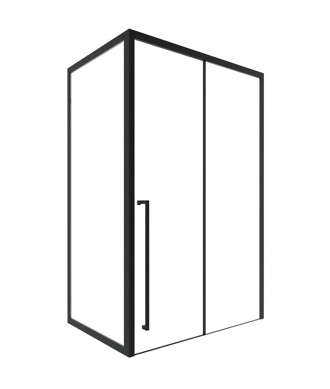 Душевой уголок Timo TDSS-150/03C-8L + TSS-900/03C-8 150x90 см, профиль черный, стекло прозрачное Sancos — официальный сайт