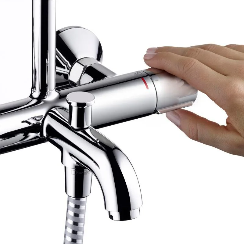 Душевая стойка Hansgrohe Vernis Blend 26274000 Showerpipe 200 1jet, с термостатом, хром Sancos — официальный сайт