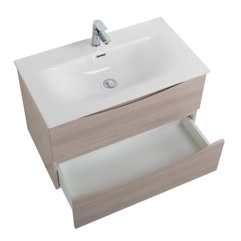 Тумба под раковину без столешницы BelBagno Marino-cer-mini 80 подвесная, rovere grigio Sancos — официальный сайт