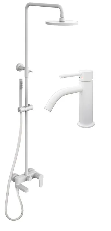 Комплект для ванной Paffoni Light KITCOL632BO71 белый матовый Sancos — официальный сайт