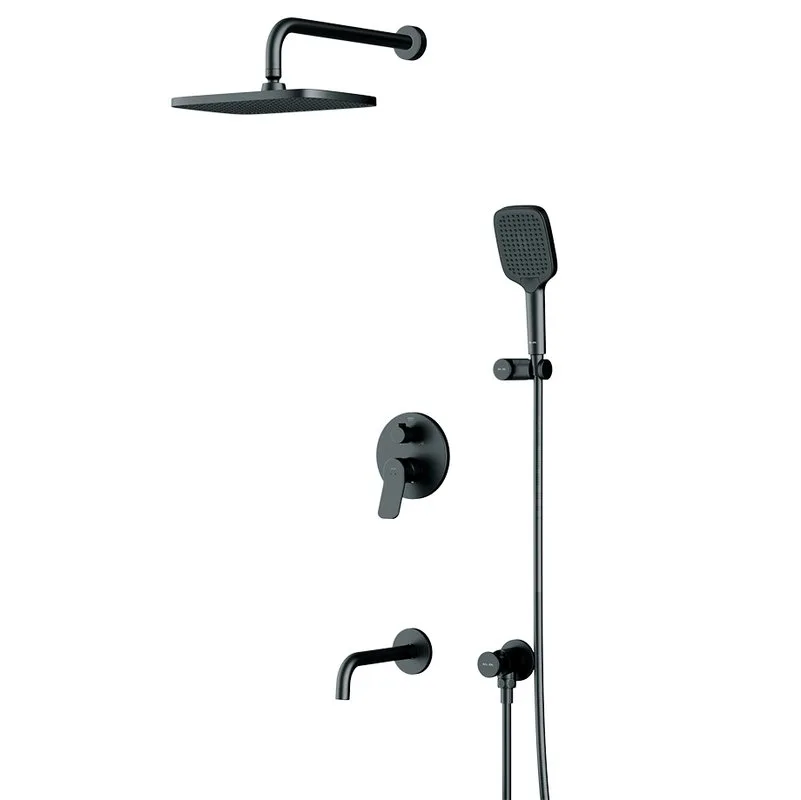 Душевой комплект AM.PM X-Joy FB85A3RH42 С ВНУТРЕННЕЙ ЧАСТЬЮ, черный Sancos — официальный сайт