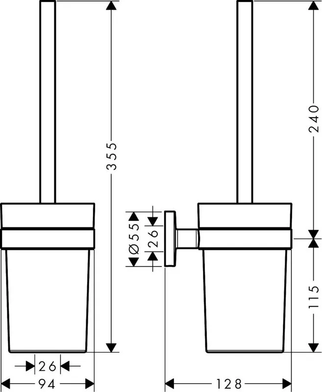 Ершик Hansgrohe Logis Universal 41722000 Sancos — официальный сайт