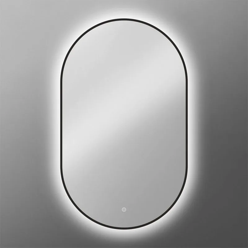 Зеркало Art&Max Torino Nero 60х100 черное, с LED-подсветкой, 6000k Sancos — официальный сайт