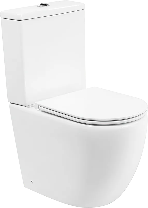 Унитаз-компакт напольный BelBagno Amanda BB051CPR BB870SC с микролифтом, безободковый, глянцевый бел Sancos — официальный сайт