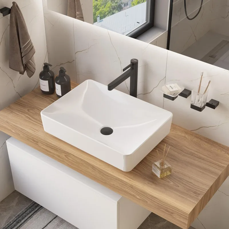 Накладная раковина Geberit Variform 55 прямоугольная, белая Sancos — официальный сайт