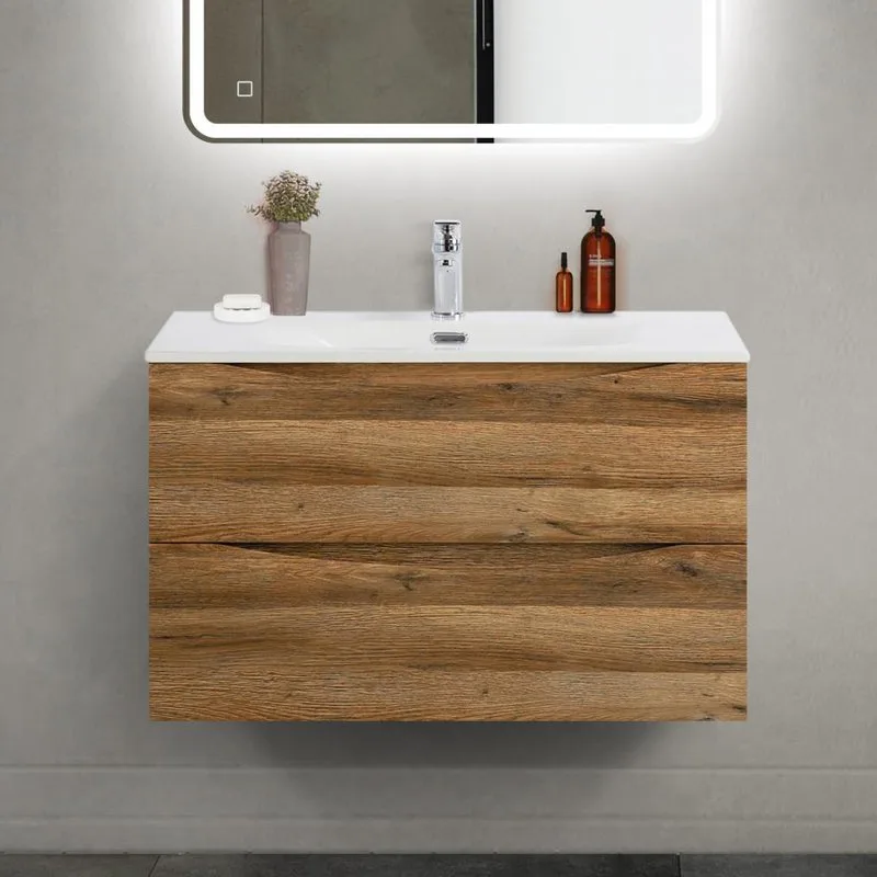 Тумба под раковину без столешницы BelBagno Marino-cer-mini 80 подвесная, rovere rustico Sancos — официальный сайт