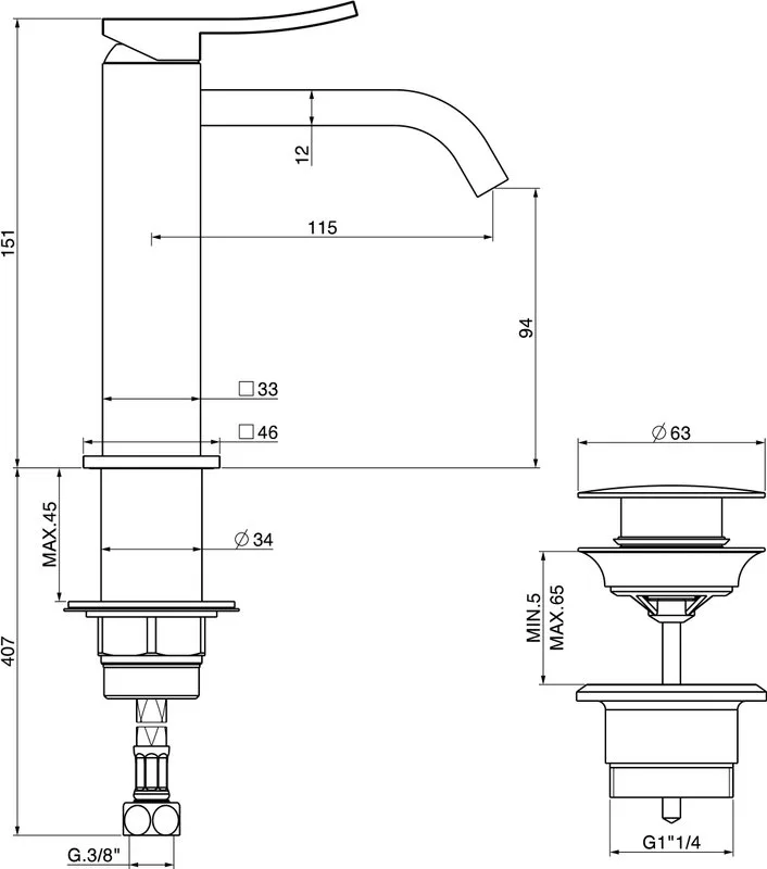 Смеситель для раковины Gattoni Ely 8842/88С0 Sancos — официальный сайт
