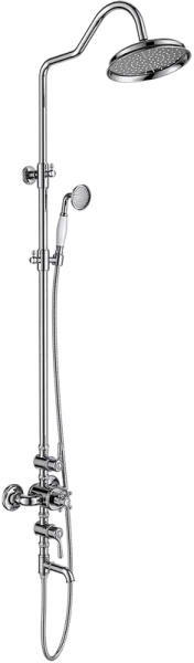 Душевая стойка AQUATEK Классик AQ2543CR, с термостатом, хром