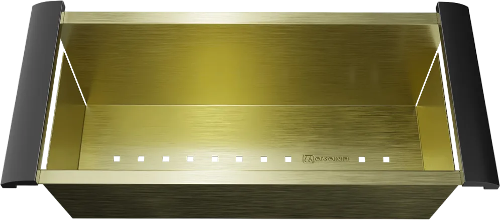 Коландер Omoikiri CO-05-LG для моек, нержавеющая сталь, светлое золото Sancos — официальный сайт