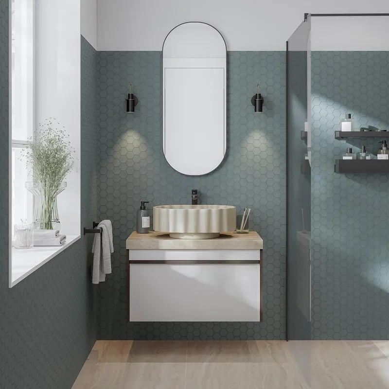 Тумба под раковину без столешницы KERAMA MARAZZI Modula 80 подвесная, арабика Sancos — официальный сайт