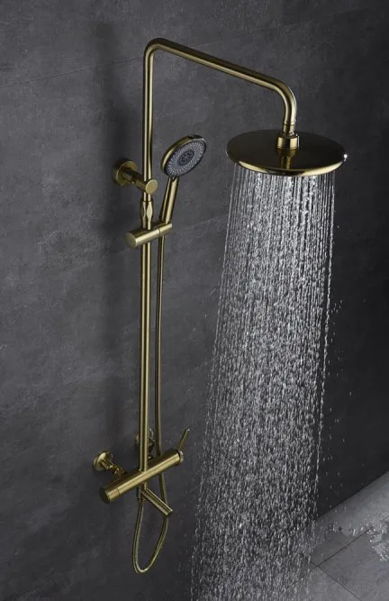 Душевая стойка Bronze de Luxe Avantgarde 2039GB, бронза Sancos — официальный сайт