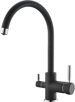Смеситель для кухни Emar Quartz 3007 антрацит Sancos — официальный сайт