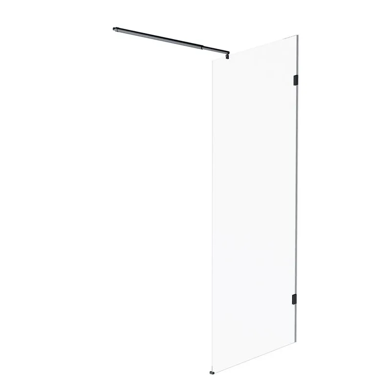 Душевая перегородка AM.PM X-Joy W94WI-80-F1-BTE 80x195, фурнитура черная, стекло прозрачное Sancos — официальный сайт