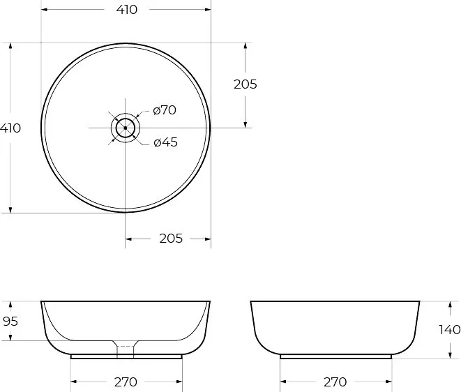 Накладная раковина BelBagno BB1315-H301 черная матовая Sancos — официальный сайт