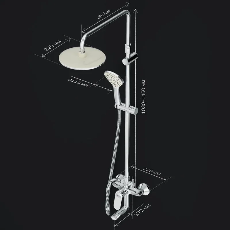 Душевая стойка AM.PM Sunny F0785C900 Sancos — официальный сайт
