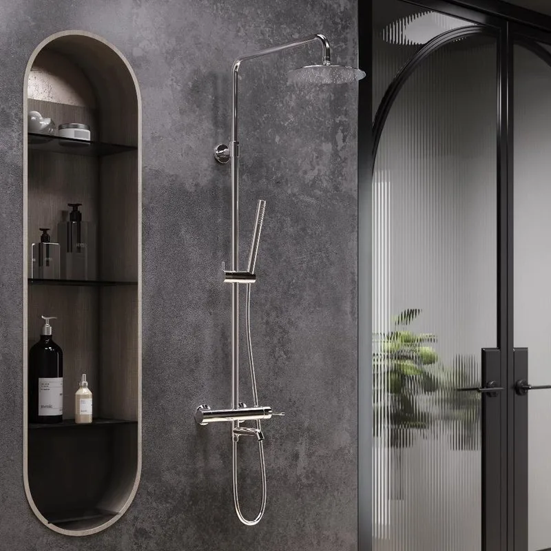Душевая стойка Damixa Scandinavian Pure 936740000, хром Sancos — официальный сайт