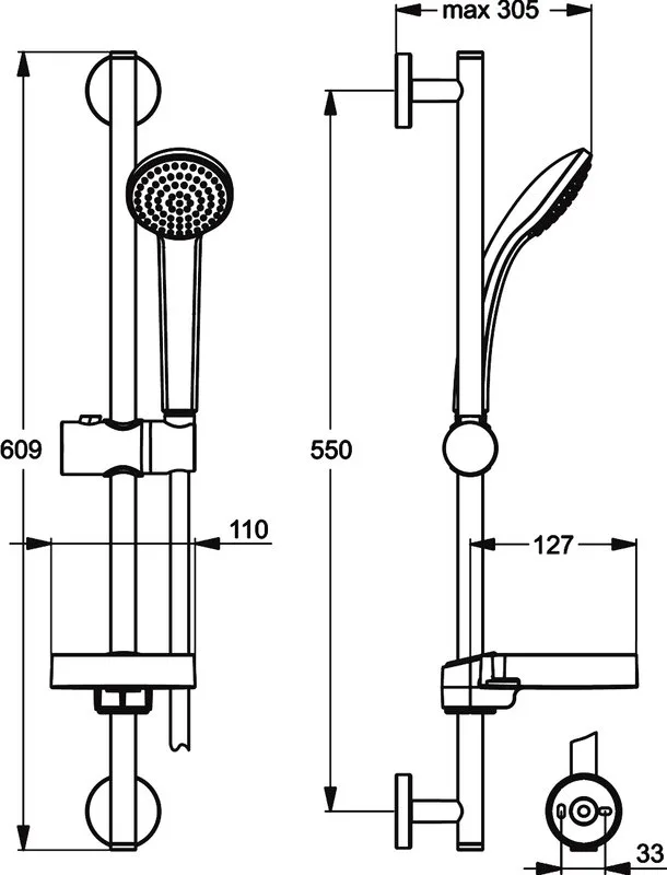 Душевой гарнитур Ideal Standard IdealRain B9501AA Sancos — официальный сайт