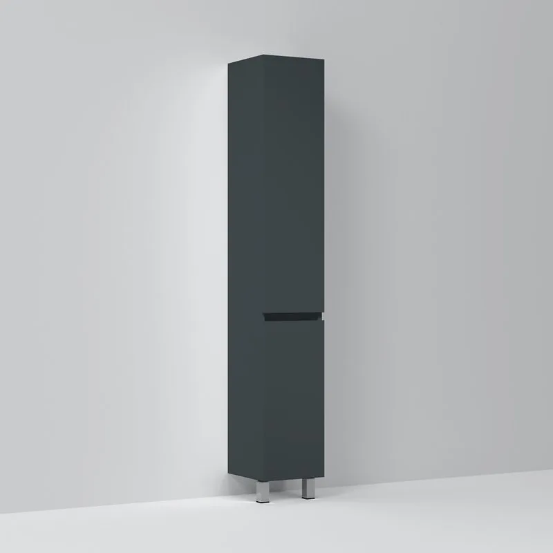 Шкаф-пенал для ванной AM.PM Gem S 30 R, напольный, графит матовый Sancos — официальный сайт