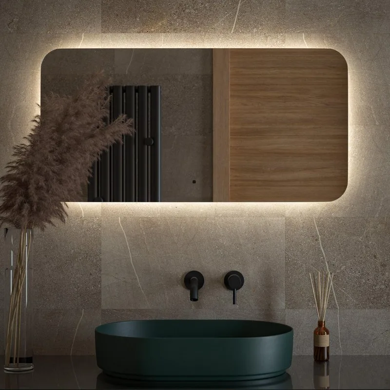 Зеркало Defesto Opti DF 2805RH 100х50 с LED-подсветкой, 4500К, инфракрасный выключатель