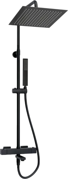 Душевая стойка Wasserkraft Abens 2000 A299.162.218.BM Thermo, с термостатом, черная