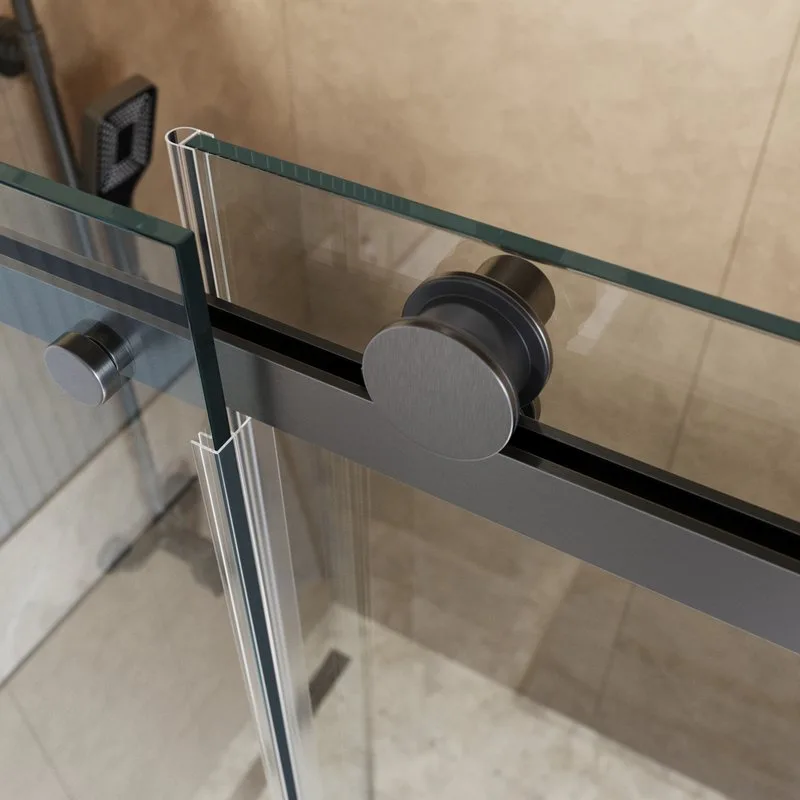Душевой уголок BelBagno Soft Close-2 AH-1-150/90-C-GM профиль оружейная сталь Sancos — официальный сайт
