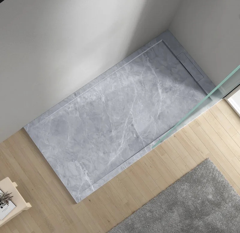 Поддон для душа Esbano Luxe ESPLM128VG серый мрамор Sancos — официальный сайт