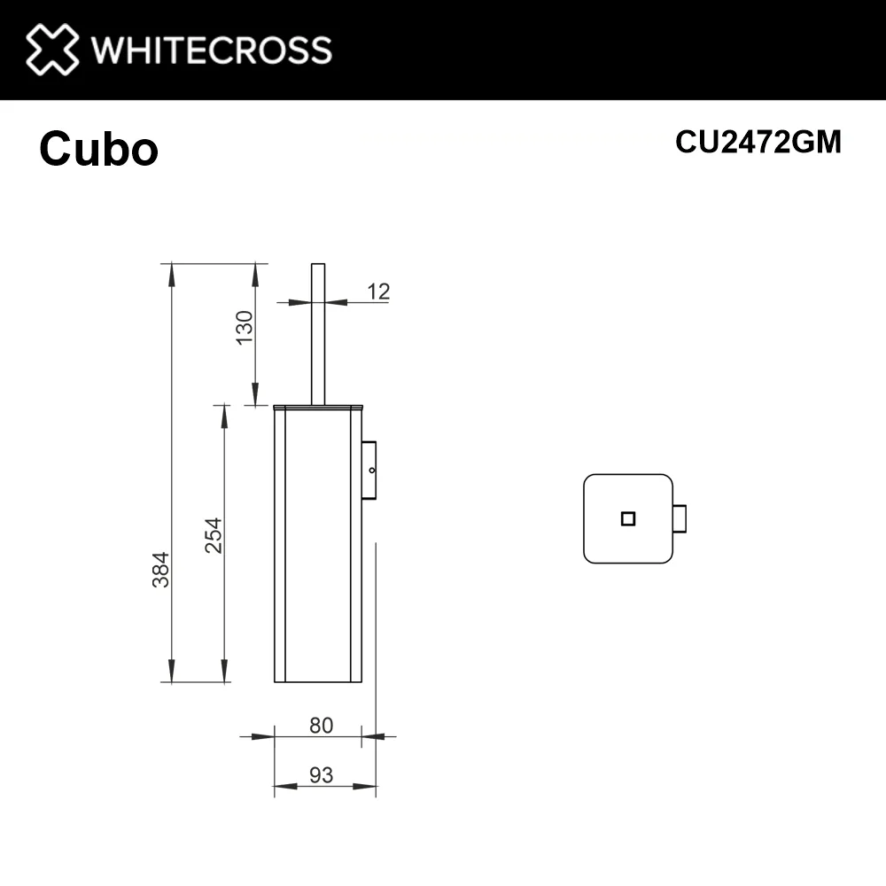 Ершик WHITECROSS Cubo CU2472GM оружейная сталь Sancos — официальный сайт