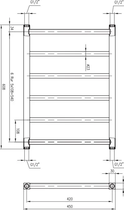 Полотенцесушитель водяной Zehnder Stalox STX-060-045 белый Sancos — официальный сайт