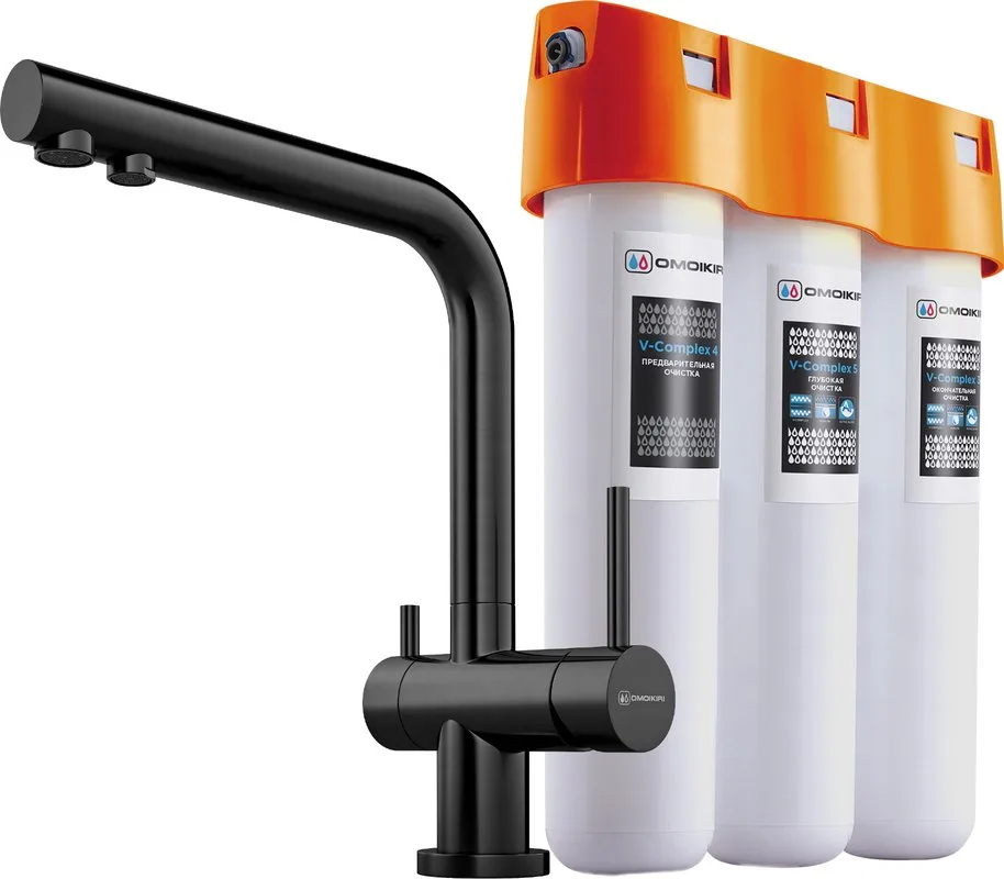 Смеситель для кухни Omoikiri Nagano PVD-GM 4179.8028 с фильтром Sancos — официальный сайт