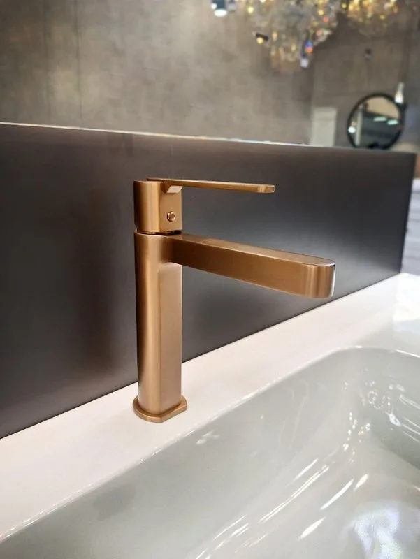 Смеситель для раковины AltroBagno Unione 0138 RaSp матовая медь Sancos — официальный сайт