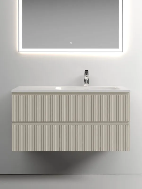 Тумба под раковину Sancos Snob T 100 подвесная Beige soft (капучино), SNT100RCE Sancos — официальный сайт