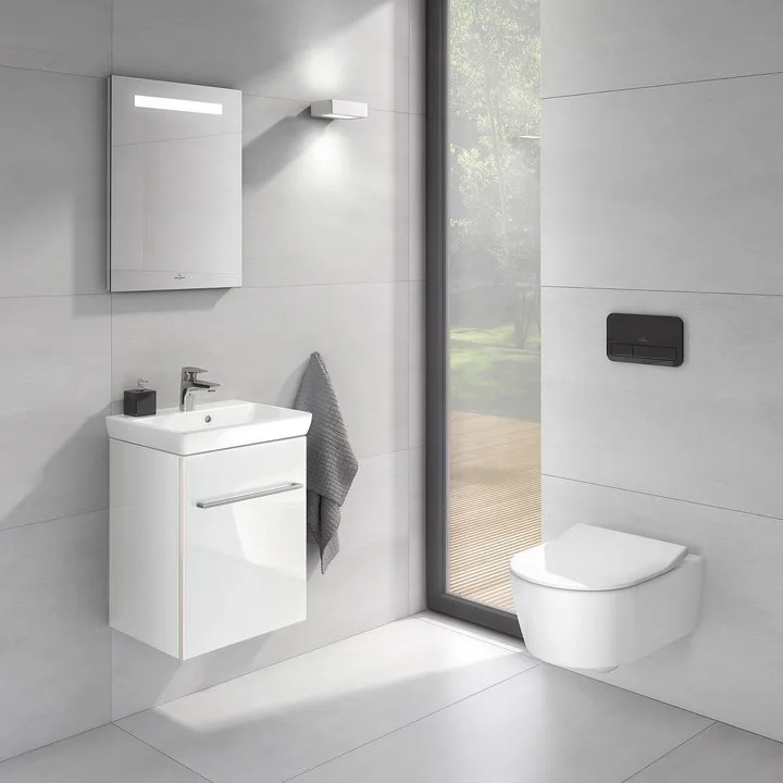 Кнопка смыва Villeroy & Boch Viconnect 922400RB черная глянцевая Sancos — официальный сайт