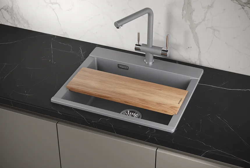 Мойка кухонная Granula Estetica 5804, алюминиум Sancos — официальный сайт
